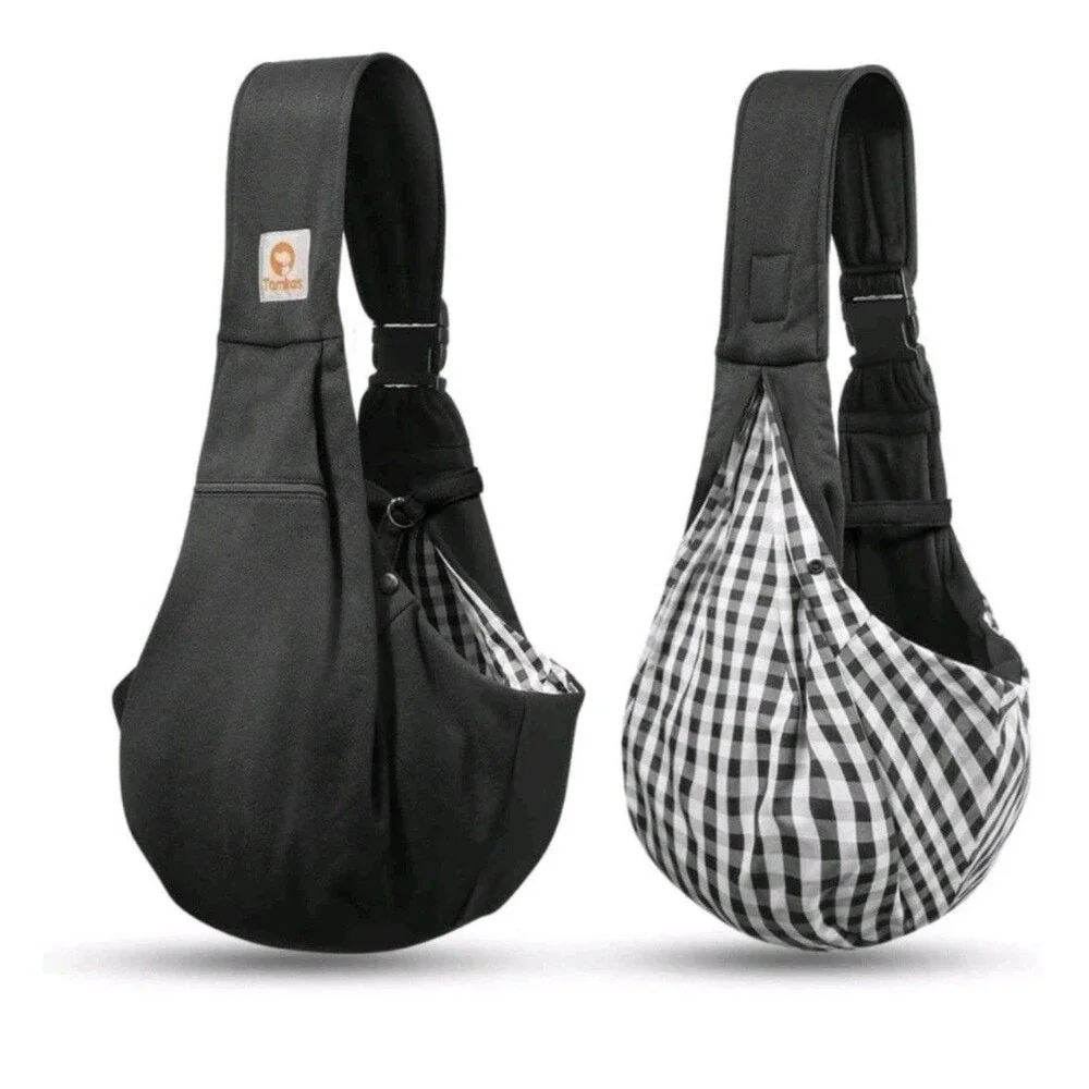 TOMKAS Dog Sling Carrier for Small Dogs Puppy Carrier for Small Dogs Black